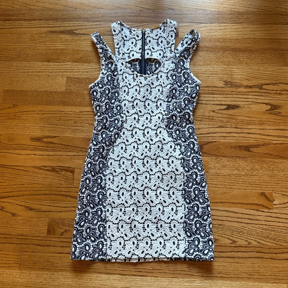 Rebecca Minkoff Navy & White Lace Dress